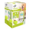 Opakowanie produktu "Zabawka dla psa ALL FOR PAWS Interactives Lucky Treat with Rolling Ball" przedstawia zdjęcie zabawki oraz psa, z widocznymi napisami: "afp all for paws", "Interactives", "Lucky Treat With Rolling Ball", "How To Play", "Repeat The Fun"
