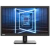 Monitor z wyświetlaczem pokazującym futurystyczny korytarz z niebieskimi, świetlnymi prostokątami. Na ramce monitora widoczny jest napis "ThinkVision".