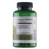 Zielona butelka z czarną zakrętką zawiera etykietę z informacjami o produkcie, na której widnieje tabela z dawkowaniem: "1 kapsułka 610mg, 2 kapsułki 1220mg" oraz składniki: "Kozieradka, otoczka kapsułki: żelatyna, substancja wypełniająca: mikrokrystalicz