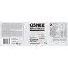 Opakowanie produktu "Izotonik OSHEE Iso Hydration Grejpfrutowy (550 g)" zawiera informacje o składnikach, takich jak 5 elektrolitów i 8 witamin, oraz ekstrakt z guarany. Widoczne są również szczegóły dotyczące wartości odżywczych, kod kreskowy, masa netto