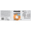 Opakowanie produktu "Izotonik OSHEE Hydration Zero Pomarańczowy (330 g)" zawiera informacje o składnikach, takich jak 5 elektrolitów i 9 witamin, oraz hasła "HYDRO SYNERGY COMPLEX" i "ZERO SUGAR". Widoczny jest kod kreskowy, masa netto 330 g, oraz szczegó