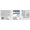 Etykieta produktu "Izotonik OSHEE Hydration Zero Grejpfrutowy (330 g)" zawiera informacje o składnikach, takich jak 5 elektrolitów i 8 witamin, oraz ekstrakt z guarany. Widoczne są również oznaczenia "Zero Sugar" i "Hydro Synergy Complex", a także kod kre