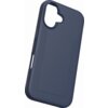 Granatowe etui do telefonu z wycięciem na aparat, posiada teksturowane boki i gładki tył. Produkt jest przeznaczony do modelu Apple iPhone 17 i jest kompatybilny z MagSafe.