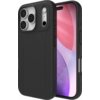 Czarne etui na telefon z trzema dużymi otworami na aparaty oraz dodatkowymi przyciskami po bokach, widoczne na tle ekranu z kolorowymi okręgami. Na boku etui znajduje się napis "ZAGG".