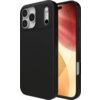 Czarne etui na telefon z trzema dużymi otworami na aparaty oraz jednym mniejszym na lampę błyskową, widoczne na tle ekranu z gradientem w odcieniach czerwieni i beżu. Na boku etui znajdują się przyciski, a w górnym rogu widoczny jest subtelny napis "ZAGG"