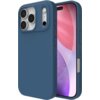 Ciemnoniebieskie etui na telefon z trzema otworami na aparaty i jednym na lampę błyskową, obok widoczny telefon z kolorowym ekranem. Na etui znajduje się napis "ZAGG".