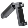 Czarny uchwyt wielofunkcyjny TELESIN P1-MP-01 z widocznym mechanizmem składania i gumowaną powierzchnią chwytającą. Produkt ma nowoczesny design z metalicznymi elementami i portem USB.