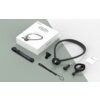Na zdjęciu znajduje się zestaw akcesoriów, w tym magnetyczny uchwyt na szyję w kolorze grafitowym, opakowanie z napisem "TELESIN Action Camera Neck Mount Set 2.0 Neck Mount Set 2.0", oraz kilka dodatkowych elementów, takich jak paski i mocowania. Widoczna