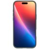 Etui w kolorze zielonym na telefon, z widocznym ekranem wyświetlającym gradientowe tło w odcieniach czerwieni, fioletu i niebieskiego. Produkt ma smukły design z teksturowaną powierzchnią.