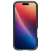 Na zdjęciu widoczny jest telefon w zielonym etui z gradientowym tłem na ekranie, przechodzącym od czerwieni u góry do niebieskiego na dole. Etui ma wyraźne krawędzie i otwór na aparat u góry ekranu.