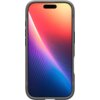 Szare etui na telefon z widocznym kolorowym gradientem na ekranie, przechodzącym od czerwieni przez fiolet do niebieskiego. Etui ma wyraźne, teksturowane krawędzie.
