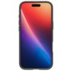 Na zdjęciu znajduje się czarne etui na telefon z kolorowym gradientowym tłem na ekranie, przechodzącym od czerwieni przez fiolet do niebieskiego. Etui ma smukły design z widocznymi przyciskami bocznymi.