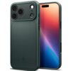 Zielone etui na telefon z trzema dużymi otworami na aparaty oraz mniejszymi otworami na inne elementy, widoczne logo producenta w dolnej części. Obok etui znajduje się telefon z kolorowym wyświetlaczem.
