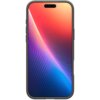 Etui na telefon w kolorze szarym z widocznym ekranem urządzenia, na którym wyświetlany jest gradientowy wzór w odcieniach czerwieni, fioletu i niebieskiego. Produkt jest przeznaczony do modelu Apple iPhone 17 Pro i posiada funkcję MagSafe.