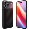 Na zdjęciu widoczne jest etui SPIGEN Ultra Hybrid T Mag MagSafe w kolorze czarnym matowym, przeznaczone do Apple iPhone 17 Pro Max. Obok etui znajduje się telefon z wyświetlaczem prezentującym kolorowy gradient.
