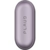 Fioletowy dyktafon o opływowym kształcie z widocznym napisem "PLAUD" na obudowie. Produkt ma gładką powierzchnię i zaokrąglone krawędzie.