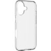 Przezroczyste etui na telefon z wycięciem na aparat, wykonane z gładkiego materiału. Produkt jest przeznaczony do modelu Apple iPhone 17.