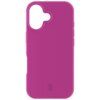 Różowe etui na telefon z wycięciem na aparat, wykonane z gładkiego materiału, z widocznym logo producenta w dolnej części. Produkt jest przeznaczony do modelu Apple iPhone 17.