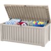 Skrzynia ogrodowa KETER Rockwood Storage Box 570L Kremowy Materiał Tworzywo sztuczne