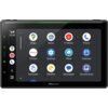 Ekran radia samochodowego Pioneer wyświetla aplikacje takie jak Maps, News, YT Music, Phone, Pioneer, Settings, Waze, Calendar, Reminder, Weather, Messages i GameSnacks. Na górze ekranu widoczna jest godzina 10:30 oraz ikony sygnału i baterii.