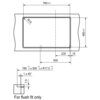 Schemat techniczny zlewozmywaka jednokomorowego z ociekaczem, z wymiarami 760±2 mm na 480±2 mm oraz promieniem R15. Dodatkowe wymiary to 500 mm, 235 mm, 15 mm, a także 785+1/0 x 505+1/0 x R17,5+1/0 mm; tekst "For flush fit only" znajduje się na dole.