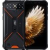 Smartfon z widocznym ekranem i tylną obudową, na której znajduje się logo "OUKITEL" oraz oznaczenia CE. Ekran wyświetla obraz przypominający złote pióra na ciemnym tle.