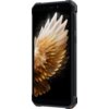 Smartfon z wyświetlaczem prezentującym obraz skrzydła w odcieniach bieli i złota, z solidną obudową w kolorze czarnym i pomarańczowymi akcentami na przyciskach bocznych. Na ekranie nie ma widocznego tekstu ani logo.