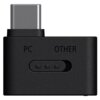 Czarny adapter z wtykiem USB-C, posiadający przełącznik z oznaczeniami "PC" i "OTHER". Na obudowie widoczne są trzy małe diody w kształcie kropek.