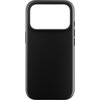 Czarne etui na telefon z dużym otworem na aparat w górnej części. Produkt ma gładką powierzchnię i zaokrąglone krawędzie.