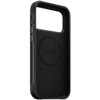 Pomarańczowe etui NOMAD Rugged MagSafe do Apple iPhone 17 Pro Max z widocznym logo "NOMAD" na wewnętrznej stronie. Etui ma wycięcia na przyciski i aparat oraz okrągły wzór wskazujący na kompatybilność z MagSafe.