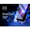Na zdjęciu widoczna jest folia ochronna na ekran telefonu, z efektem świetlnym w tle, oraz tekst "3mk StratCore 700™".