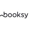 Logo przedstawia napis "booksy" w czarnym kolorze na białym tle, z charakterystycznym zakrzywionym początkiem litery "b".