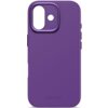 Fioletowe etui silikonowe z wycięciem na aparat i logo "DECODED" na dole. Produkt jest przeznaczony do telefonu Apple iPhone 17 i posiada funkcję MagSafe.