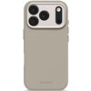 Szare etui na telefon z trzema okrągłymi otworami na aparaty i jednym podłużnym na lampę błyskową, z widocznym napisem "DECODED" na dole. Etui ma gładką powierzchnię i zaokrąglone krawędzie.