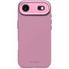 Różowe etui silikonowe z wycięciem na aparat i logo "DECODED" na dole. Etui jest przeznaczone do telefonu Apple iPhone i posiada funkcję MagSafe.