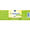 Etykieta produktu "C-Vitum 125 mg żelki" marki Oleofarm, zawierająca informacje o suplemencie diety z witaminą C, w tym opis działania, skład, zalecane spożycie oraz masę netto 210 g (około 60 żelków). Na etykiecie widnieje hasło "Prawidłowe funkcjonowani