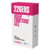 Pudełko z napisem "226ERS HIGH FRUCTOSE GEL 6 UD" oraz informacjami: "55g CH, 250mg SODIUM, 10:8 MALTODEXTRIN-FRUCTOSE, STRAWBERRY FLAVOUR". Na dole znajduje się logo z napisem "MOVISTAR TEAM".