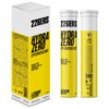 Na zdjęciu widoczne są dwa opakowania tabletek musujących 226ERS HydraZero Effervescent o smaku cytrynowym, z napisem "SUGAR FREE SODIUM 500 mg HYPOTONIC" oraz "LEMON FLAVOUR". Opakowanie po lewej stronie zawiera szczegółowy tekst w języku angielskim, a n