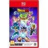 Okładka gry "Dragon Ball: Sparking Zero" na Nintendo Switch z kolorową grafiką przedstawiającą postacie z serii Dragon Ball w dynamicznych pozach. Widoczne są logotypy "Bandai Namco" oraz oznaczenie wiekowe 12+ z informacją o konieczności połączenia z int