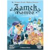 Okładka gry karcianej "Zamek Kombo" przedstawia stylizowaną ilustrację zamku z postaciami oraz rycerza na koniu. Na górze widnieją nazwiska autorów: Grégory Grard i Mathieu Roussel, a na dole logo "Lucky Duck Games" oraz "Catch Up Games".