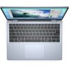 Na zdjęciu widoczny jest otwarty laptop z klawiaturą QWERTY i dużym touchpadem. Na ekranie wyświetlana jest aplikacja z obrazem surfera na fali oraz paletą kolorów.