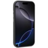 Na zdjęciu widoczny jest smartfon w czarno-czerwonym etui, z wyświetlaczem pokazującym abstrakcyjną grafikę z ciemnymi i jasnymi okręgami. Po bokach urządzenia znajdują się przyciski.