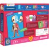 Opakowanie produktu "Puzzle magnetyczne PLAYSHIFU My super human body 011-BLM0012 (90 elementów)" przedstawia kolorową grafikę z elementami układu kostnego i mięśniowego człowieka oraz zawiera informacje o zawartości zestawu: tablica do układania puzzli, 90 magnetycznych puzzli, 5 plansz i 24 karty z ciekawostkami. Na opakowaniu znajdują się również hasła promocyjne, logo PlayShifu oraz adres strony internetowej www.dante.com.pl.