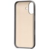 Granitowo-szare etui do iPhone 17 z funkcją Kickstand MagSafe i kontrolą kamery, posiada wycięcia na aparat i przyciski oraz wewnętrzny okrągły wzór. Wnętrze etui jest w jasnym kolorze, a jego krawędzie są ciemniejsze.