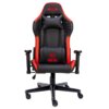 Biurko gamingowe MAD DOG GD140L + Fotel MAD DOG GCH701R Czarno-czerwony Szerokość [cm] 140