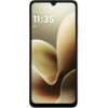 Na zdjęciu widoczny jest smartfon z wyświetlaczem prezentującym abstrakcyjną grafikę w odcieniach oliwkowych. Na ekranie znajduje się data "Thu, Apr 23" oraz godzina "11:35" z ikoną chmurki.
