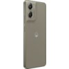 Oliwkowy smartfon z dwoma aparatami i napisem "50MP AI Camera" na obudowie, z widocznym logo producenta w centralnej części tylnej obudowy. Obudowa ma teksturowaną powierzchnię, a przyciski znajdują się na bocznej krawędzi urządzenia.