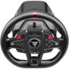 Czarna kierownica z logo "T" na środku, z widocznymi przyciskami oznaczonymi jako L2, L3, R2, R3 oraz symbolem PlayStation. Na panelu znajduje się napis "T248R" oraz wskaźniki RPM, FLAG i PIT.