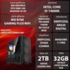 Na zdjęciu znajduje się komputer z widocznymi specyfikacjami: karta graficzna MSI GeForce RTX 5080 16G Shadow 3X OC, procesor Intel Core i5-14600K, płyta główna MSI B760 Gaming Plus WiFi, zasilanie Deepcool PN1000M 1000W 80+Gold Mod, chłodzenie Deepcool A