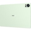 Zielony tablet z widocznym logo "HUAWEI" na tylnej obudowie oraz aparatem w górnym rogu. Obudowa jest gładka, a na powierzchni znajdują się trzy małe okrągłe elementy.